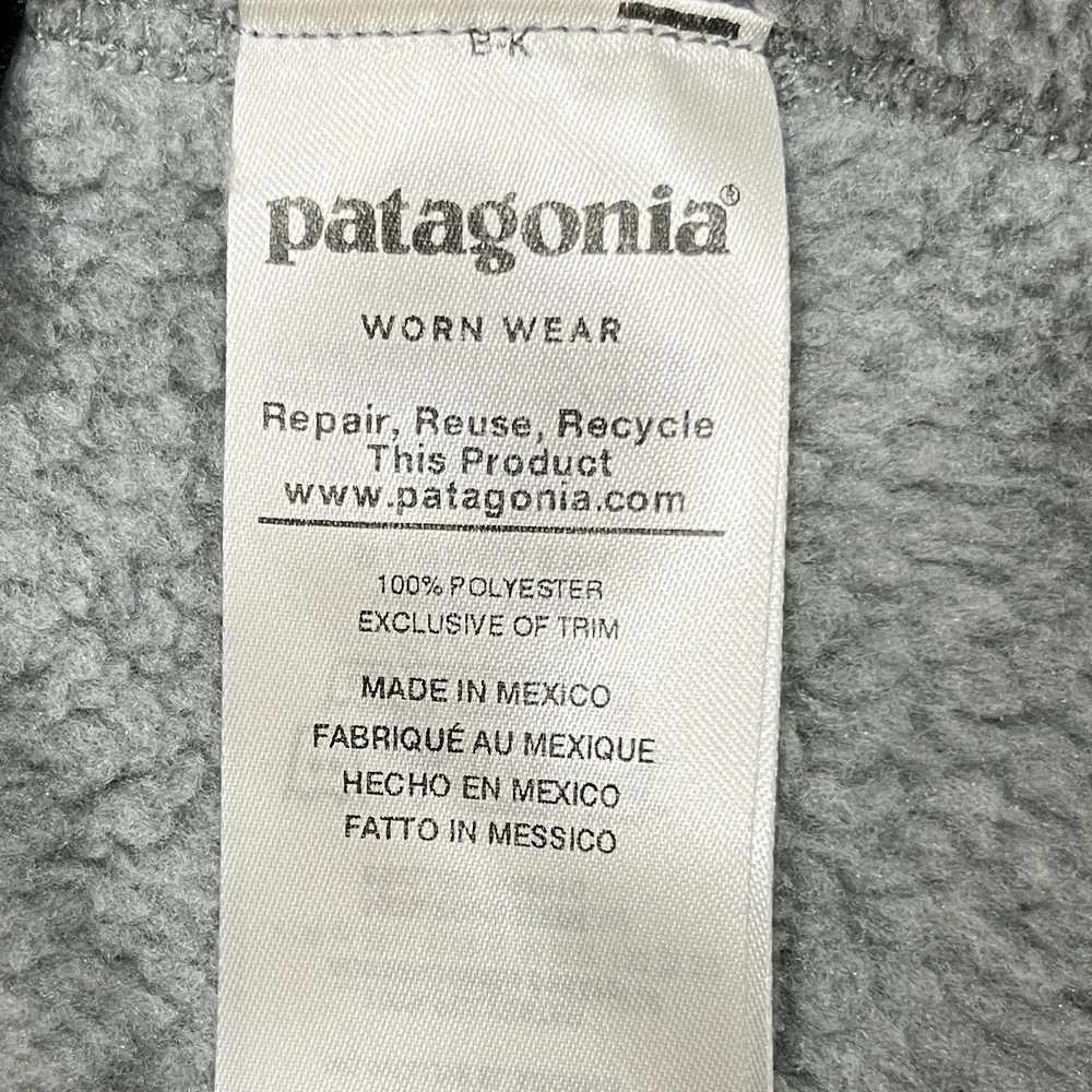 Patagonia Re-Tool Snap-T Pullover Womens S Gray Fleece Sweater Hike Outdoors - Picture 9 of 11